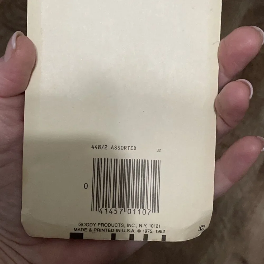 Goody Purse Size Unbreakable Super Comb Vintage 80s NOS Cream